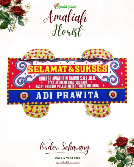 Papan Bunga Ucapan Selamat Cimone